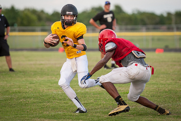 Football 2013 - Danbury vs. Palacios scrimmage