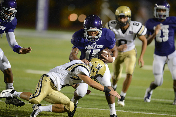 Angleton Wildcats vs. Nederland Bulldogs football game 09-14-12