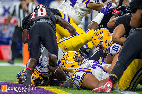 NCAA football 2015 - LSU Tigers defeat the Texas Tech Red Raiders 56-27