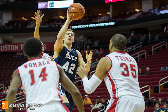 NCAA Basketball 2013 - University of Houston Cougars defeat the Rice Owls 54-52
