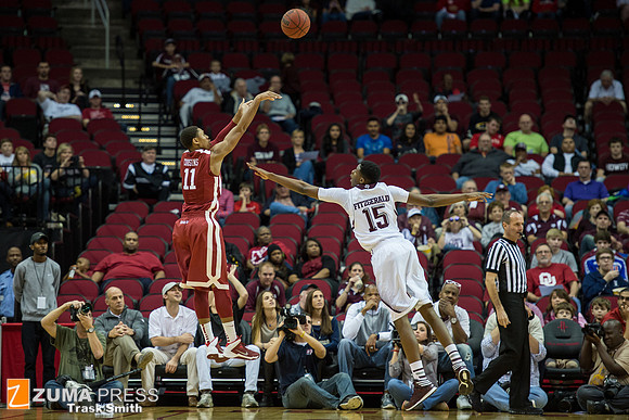 NCAA Basketball 2013 - the Oklahoma Sooners defeat the Texas A&M Aggies 64-52