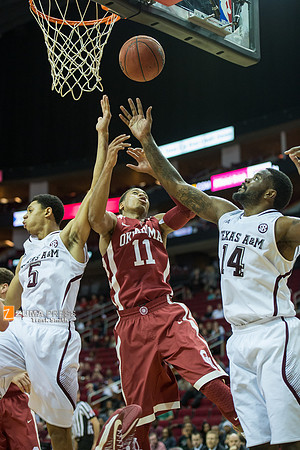 NCAA Basketball 2013 - the Oklahoma Sooners defeat the Texas A&M Aggies 64-52