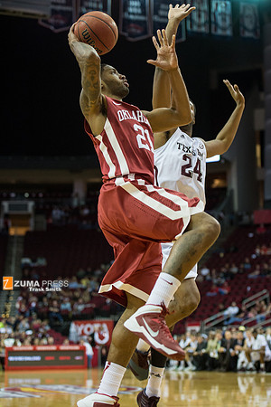 NCAA Basketball 2013 - the Oklahoma Sooners defeat the Texas A&M Aggies 64-52