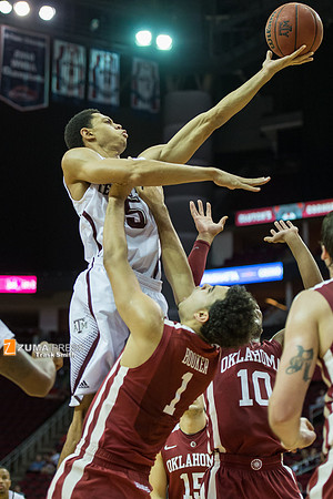 NCAA Basketball 2013 - the Oklahoma Sooners defeat the Texas A&M Aggies 64-52