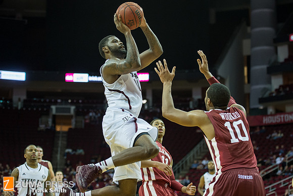 NCAA Basketball 2013 - the Oklahoma Sooners defeat the Texas A&M Aggies 64-52