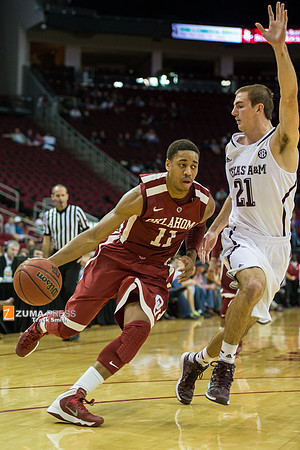 NCAA Basketball 2013 - the Oklahoma Sooners defeat the Texas A&M Aggies 64-52