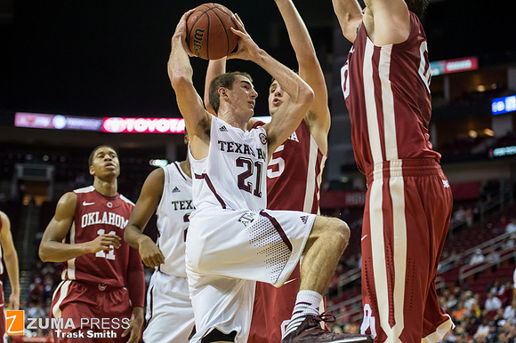 NCAA Basketball 2013 - the Oklahoma Sooners defeat the Texas A&M Aggies 64-52