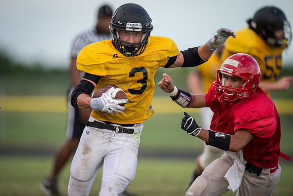 Football 2013 - Danbury vs. Palacios scrimmage