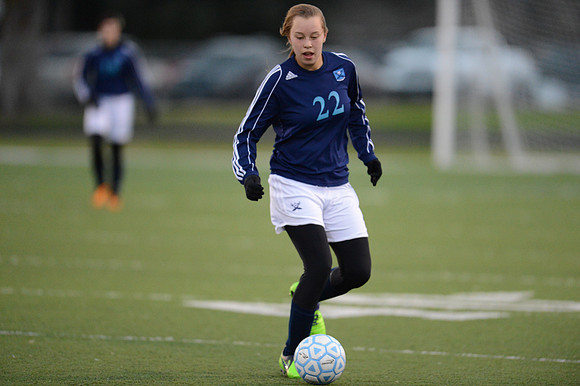 Soccer 2013 Ð Brazoswood Lady Bucs varsity team defeats the Brazoswood Alumni team 2-1.