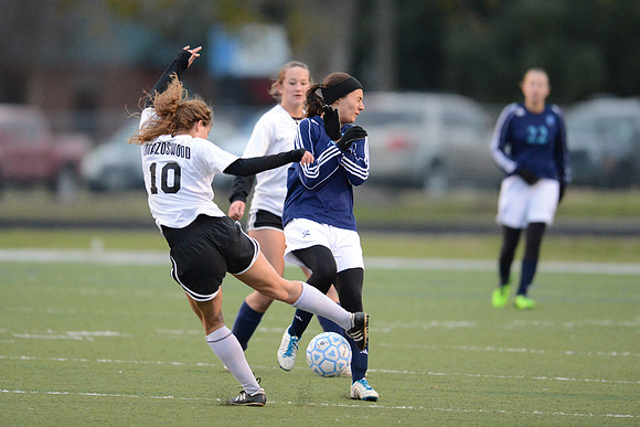 Soccer 2013 Ð Brazoswood Lady Bucs varsity team defeats the Brazoswood Alumni team 2-1.