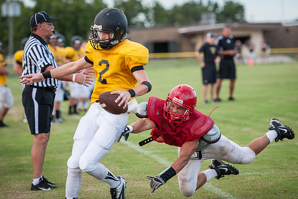 Football 2013 - Danbury vs. Palacios scrimmage