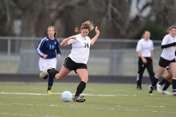 Soccer 2013 Ð Brazoswood Lady Bucs varsity team defeats the Brazoswood Alumni team 2-1.