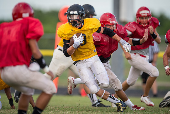Football 2013 - Danbury vs. Palacios scrimmage