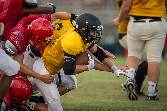Football 2013 - Danbury vs. Palacios scrimmage