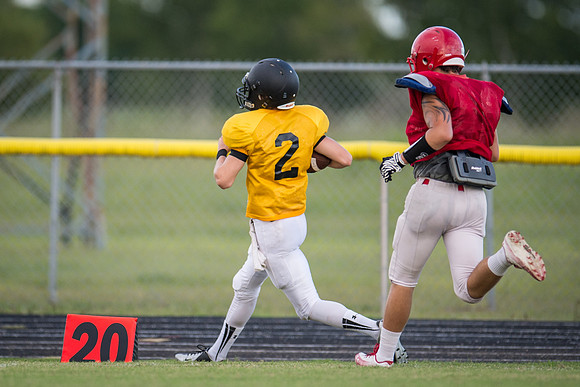 Football 2013 - Danbury vs. Palacios scrimmage