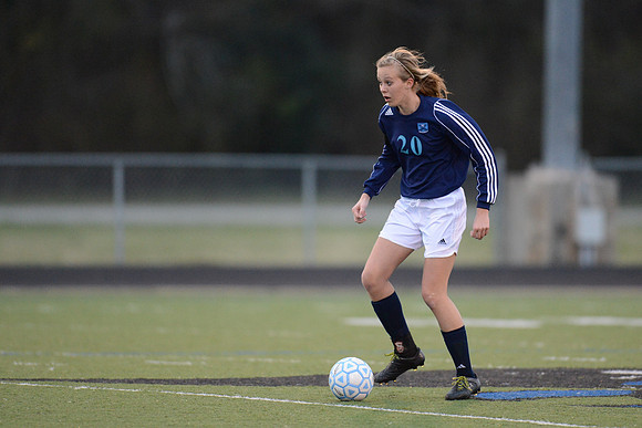 Soccer 2013 Ð Brazoswood Lady Bucs varsity team defeats the Brazoswood Alumni team 2-1.