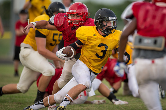 Football 2013 - Danbury vs. Palacios scrimmage