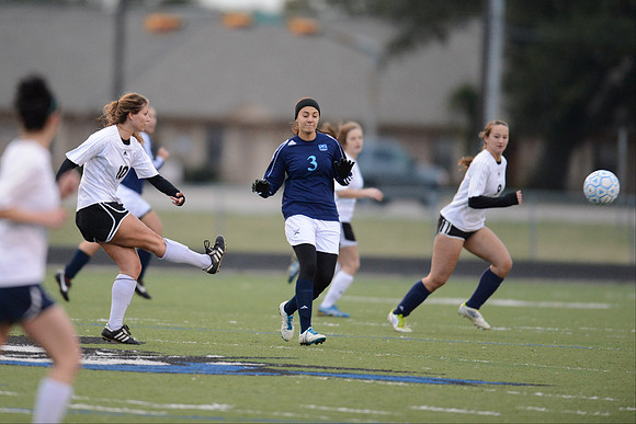 Soccer 2013 Ð Brazoswood Lady Bucs varsity team defeats the Brazoswood Alumni team 2-1.