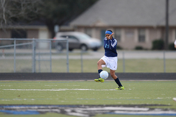 Soccer 2013 Ð Brazoswood Lady Bucs varsity team defeats the Brazoswood Alumni team 2-1.