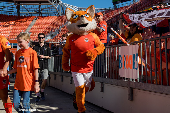 Houston Dash mascot Diesel