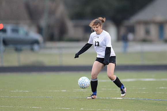 Soccer 2013 Ð Brazoswood Lady Bucs varsity team defeats the Brazoswood Alumni team 2-1.