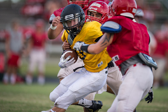 Football 2013 - Danbury vs. Palacios scrimmage
