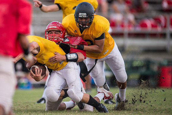 Football 2013 - Danbury vs. Palacios scrimmage