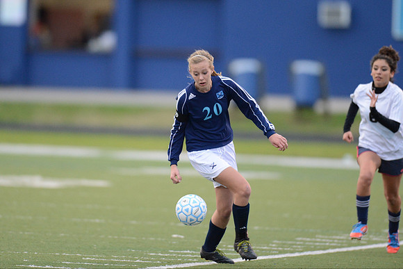 Soccer 2013 Ð Brazoswood Lady Bucs varsity team defeats the Brazoswood Alumni team 2-1.