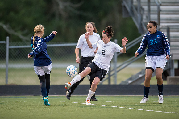 Soccer 2013 Ð Brazoswood Lady Bucs varsity team defeats the Brazoswood Alumni team 2-1.