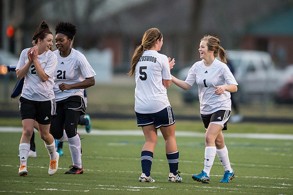 Soccer 2013 – Brazoswood Lady Bucs varsity team defeats the Brazoswood Alumni team 2-1.