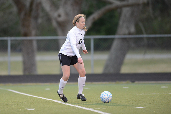 Soccer 2013 Ð Brazoswood Lady Bucs varsity team defeats the Brazoswood Alumni team 2-1.
