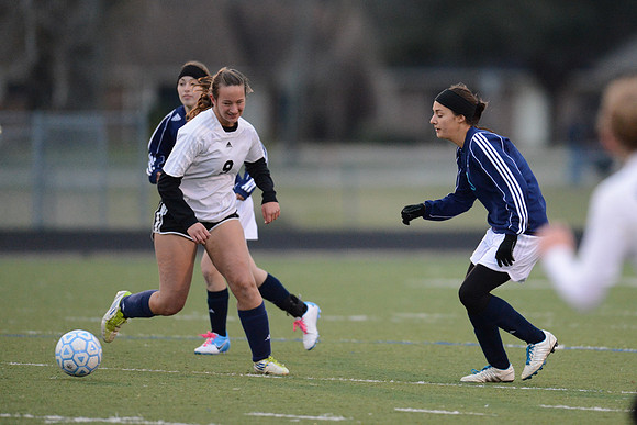 Soccer 2013 Ð Brazoswood Lady Bucs varsity team defeats the Brazoswood Alumni team 2-1.