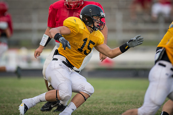 Football 2013 - Danbury vs. Palacios scrimmage