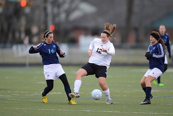 Soccer 2013 Ð Brazoswood Lady Bucs varsity team defeats the Brazoswood Alumni team 2-1.