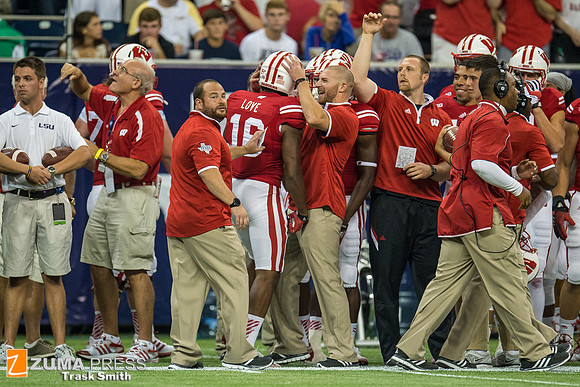 NCAA football 2014 - LSU Tigers vs Wisconsin Badgers