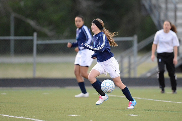 Soccer 2013 Ð Brazoswood Lady Bucs varsity team defeats the Brazoswood Alumni team 2-1.
