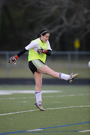 Soccer 2013 Ð Brazoswood Lady Bucs varsity team defeats the Brazoswood Alumni team 2-1.