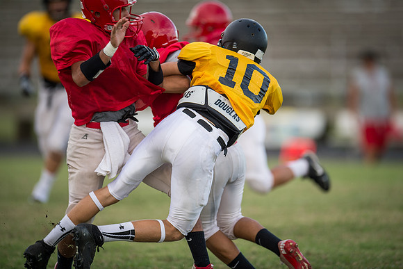Football 2013 - Danbury vs. Palacios scrimmage