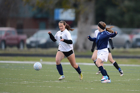 Soccer 2013 Ð Brazoswood Lady Bucs varsity team defeats the Brazoswood Alumni team 2-1.