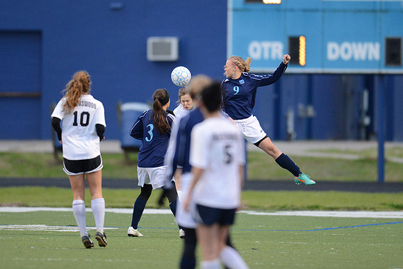 Soccer 2013 Ð Brazoswood Lady Bucs varsity team defeats the Brazoswood Alumni team 2-1.