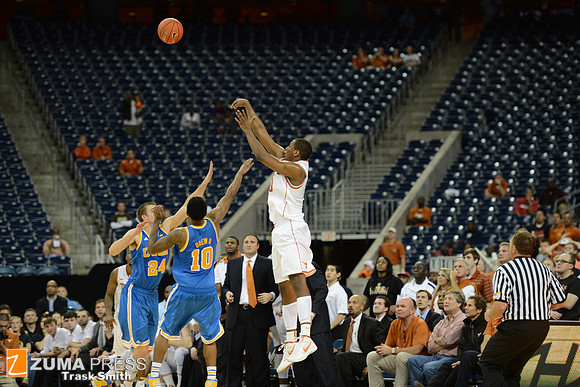 NCAA Basketball 2012 - UCLA beats Texas 65-63.