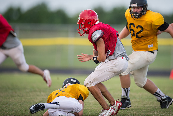 Football 2013 - Danbury vs. Palacios scrimmage