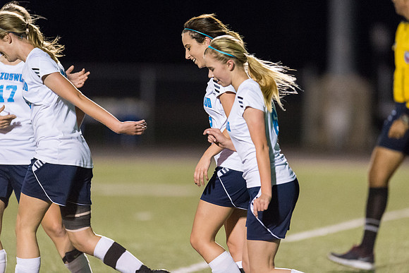 Soccer 2013 – the Brazoswood Lady Bucs defeat the Clear Brook Lady Wolverines 5-0.