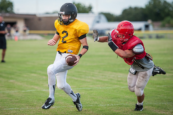 Football 2013 - Danbury vs. Palacios scrimmage