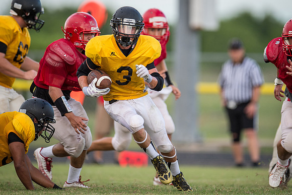 Football 2013 - Danbury vs. Palacios scrimmage
