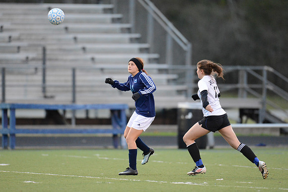 Soccer 2013 Ð Brazoswood Lady Bucs varsity team defeats the Brazoswood Alumni team 2-1.
