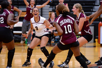 Columbia vs Houston Yates playoff volleyball (10-30-12)
