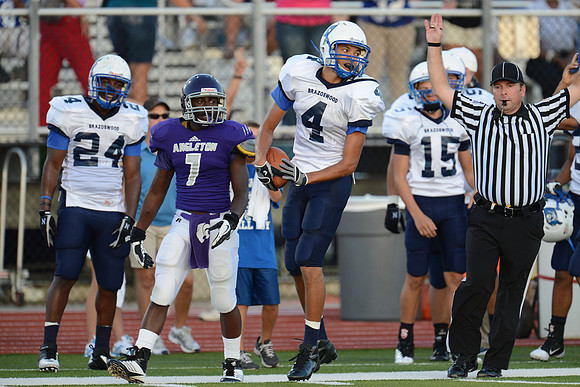 Angleton Wildcats vs. Brazoswood Buccaneers football game 09-07-12