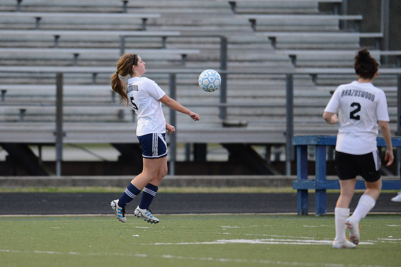 Soccer 2013 Ð Brazoswood Lady Bucs varsity team defeats the Brazoswood Alumni team 2-1.