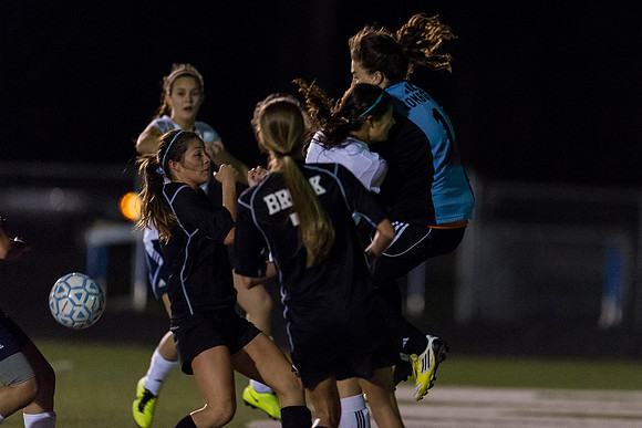 Soccer 2013 – the Brazoswood Lady Bucs defeat the Clear Brook Lady Wolverines 5-0.